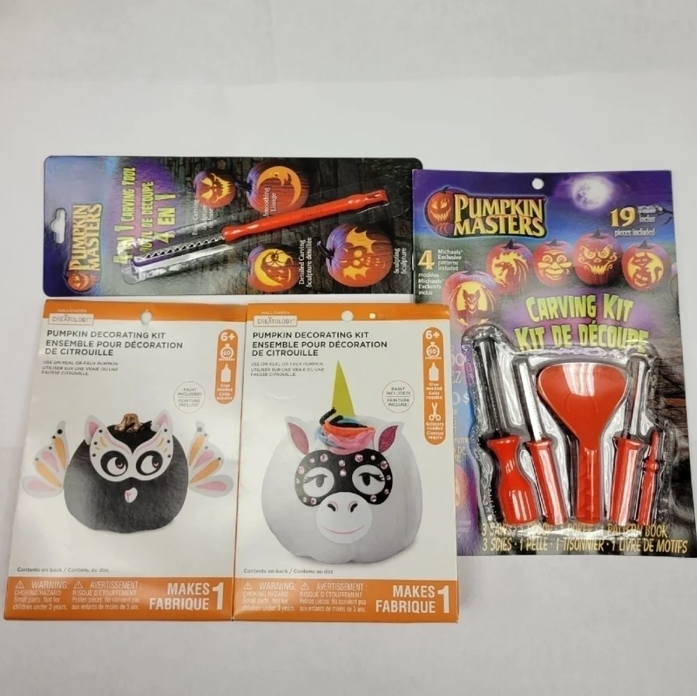 New Halloween Creatology Pumpkin Carving Craft Kit bundle